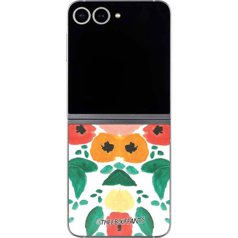 Bouffants and Broken Hearts Geometric Flowers Galaxy Z Flip6 Skin